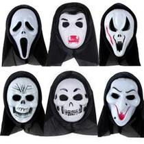 Halloween horror mask party masquerade whole person grimacing face single blood sucking devil skeleton ghost mask man and woman