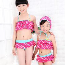 Childrens Swimsuit Cake Dress Three Sets Swimsuit Girl Han Version Swimsuit Cute Baby Swimsuit Swimsuit