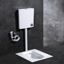 Gobiges squatting toilet tank set ceramic squatting pit urinal household latrine deodorant potty set flush tank