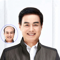 Real hair set mens real hair wigs short hair middle-aged and elderly mens real hair dad real hair silk wigs