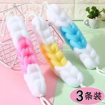 Bath flower ball Large bath flower rubbing bath towel pull back strip set Adult bath artifact rubbing back bath strip Bath ball