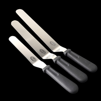 DIY baking tools plastic handle curved kiss knife Cream spatula cream scraper stainless steel cake release knife 6-12 inches