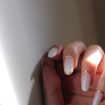 (Spot)Japan shareydva trailing edge curvature smile line Super beautiful exquisite gold and silver curve