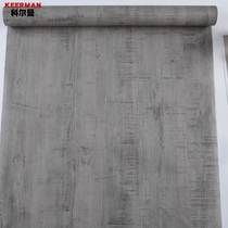 PVC wood grain three-dimensional thick waterproof self-adhesive wall stickers Industrial wind wallpaper furniture renovation stickers Boeing soft film gray