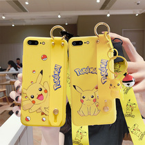 Apple 8plus mobile phone case Pikachu Apple 7plus protective cover personality creative Apple 7 silicone soft apple 8 cute apple 6SPlus New Apple 6 drop-proof 5s male and female couple shell