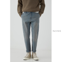 (NANS) waist loop decorative washed RED-ear denim JEANS RED SELVAGE JEANS