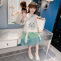 Hanfu Girls Summer 2022 new childrens ancient dress superfairy girl Liandress Dang dress Chinese style dress in summer clothing