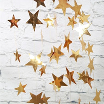 The opening of the school Golden Star String Flower kindergarten pendant decoration childrens birthday party festival hanging decoration class layout