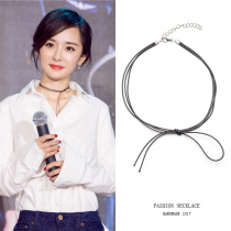 Neck Necklace 2022 New Summer Necklace Woman Black Choker Lock Bone Chain Neck Ornament Accessories Collar Neck Strap