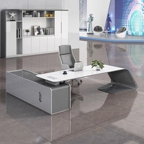 Fashion Boss Table President Table Personality Minima Modern White Atmospheric Big Bandae Office Old Creative Desk