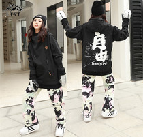 Soft shell ski suit Mens and womens suits Double veneer warm pullover ski hoodie hooded jacket jacket anti-feng shui