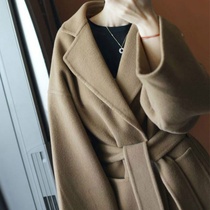 Long coat women 2021 popular autumn and winter New thick warm long double-sided cashmere wool coat