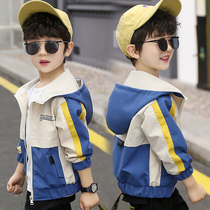 Boys autumn jacket foreign style jacket 2021 new boys childrens coat children Korean tide spring and autumn childrens clothing