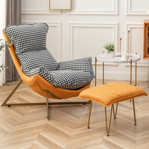 Single light and luxurious sofa chair Nordic net red gig bedroom balcony sloth casual designer home deckchair