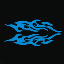 Cross-border scratch stickers car motorcycle electric car stickers flame stickers scratch blocking reflective stickers pair