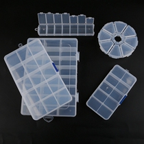 DIY jewelry accessories transparent rice beads storage box earrings storage box jewelry finishing box detachable small box