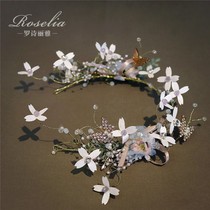 Color Sen Super Fairy Green Flowers Childrens Head Hairdress Hairdress Roll Show Birthday Princess Hairdé