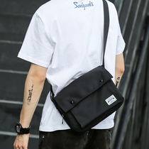 One shoulder messenger bag mens Korean version of Harajuku ulzzang small backpack womens fashion all-match multifunctional oblique back mens bag