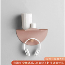 Shu Fan girl heart shelf Net red stainless steel rack bathroom wall hanging shake sound same door rear rack