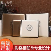 Photo album making wedding photos couples commemorative book wedding photo book custom high-end photo studio leather square 15 inch