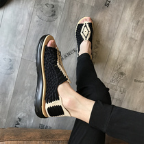 Sandals Men 2021 New Summer Hand Woven Personality Casual sandals Korean Fashion Trend Outdoor Sandals