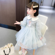 Frozen Aixia Princess Dress Baby Dress Autumn Children's Spring Autumn Aixia Dress 3 Years 4 Girls Autumn Clothing