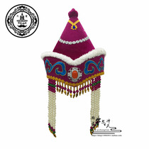 Children Mongolian hat girl with childrens childrens hat tips top high top dance performance dancing hat Mongolian dance headgear