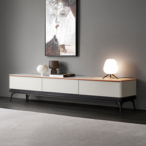 Yichao rock board TV cabinet Italian minimalist storage small apartment Light luxury simple modern coffee table TV cabinet combination