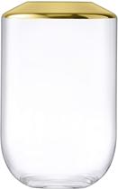 LSA International International space vase H transparent decorated gold 10cm SU01