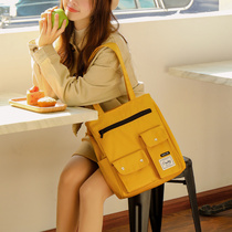 Canvas bag Female crossbody student shoulder bag Japanese wild bag Carry book bag handbag Large capacity canvas bag