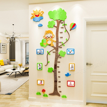 Big tree childrens room body height sticker 3d three-dimensional wall sticker living room kindergarten baby room decoration measurement height ruler
