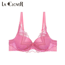 LACLOVER Langkavin new night swaying series exquisite embroidery pattern 3 4 mold cup bra LC11MK1