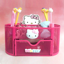 Net red pen holder storage box desktop cute girl large capacity multi-function student creative fashion Korean hipster