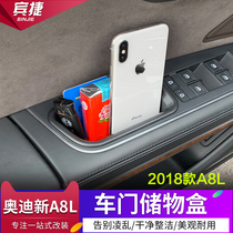 18-21 new Audi A8L door storage box handle storage box storage box new A8L modified interior accessories
