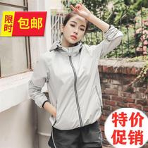 Sweat suit Womens suit Sweat suit Weight control heat sweat sportswear Running weight loss clothing Weight perspiration burst sweat