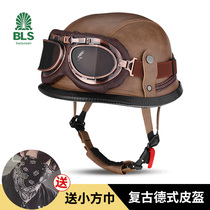 German Semi-Helmet Spring Summer Men and Women Jinjira Motorcycle Helmet Harley Retro Congguerite Electrical Wat Skin