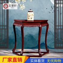 Wenjingxuan semi-circular entrance table South American acid branch wood entrance cabinet wall Chinese Mahogany semi-circular table Entrance table