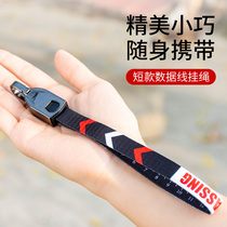 USB mobile phone data cable Three-in-one keychain lanyard for type c to lightning Apple 12 fast charge 11 short portable hand in hand chain charging cable Portable Android Huawei dual ty