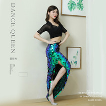 Belly dance practice costume short sleeve belly dance performance costume Latin dance exercise suit