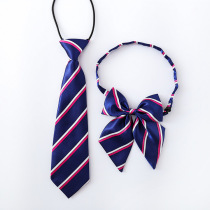 Childrens school uniform small tie girl collar flower boy English kindergarten Garden dress bow tie bow tie tie flower stripe