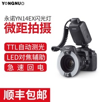 Yongnuo YN14EX ring macro flash oral teeth insect jewelry shoot Canon SLR TTL automatic light