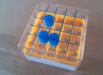 pc freezer tube box 25 grid 1 8ml 2 0ml liquid nitrogen storage box ultra-low temperature freeze box freeze box freeze storage tube box laboratory teaching special purpose