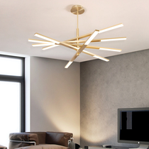 Nordic luxury living room chandelier simple post-modern atmosphere home creative personality line bedroom restaurant hanging lamp