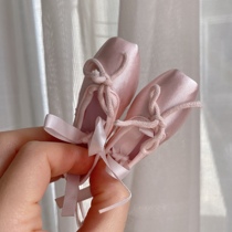 Handmade Ballet Pointe shoes pendant keychain