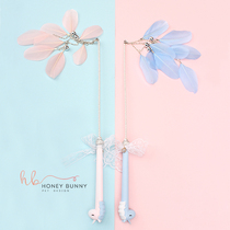 honeybunny kitty toy Andromeda with cat sticks unicorn feather bell