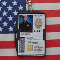 Los Angeles agent ID card military fan chip identity card Los Angeles LAPD identity card