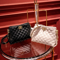 Hong Kong IT packet bag 2021 new net red pet inclined satchel bag with small fragrant wind rhombus chain womens bag