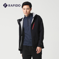 RAPIDO thunder road spring mens composite mesh breathable mechanical elastic short casual sports single jacket