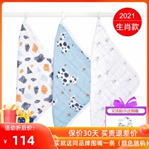 American aden anais baby gauze towel toilet baby bath and face towels 3 for multi-purpose use