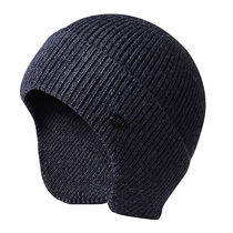 Autumn and winter mens and womens ear protection warm hat knitted wool thickened riding wind and cold leisure Korean version of outdoor ski cap